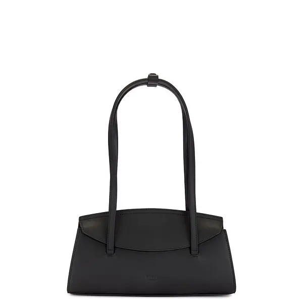 Black Freja New York Caroline bag with two long handles.