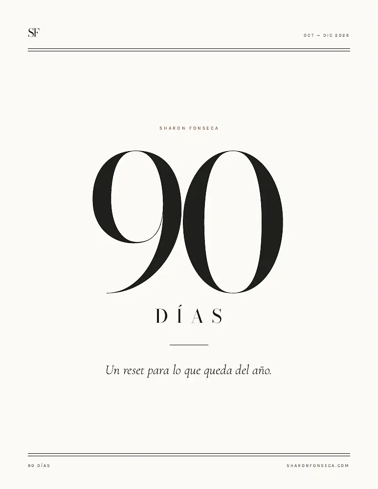 Copertina del quaderno 90 días di Sharon Fonseca, in spagnolo